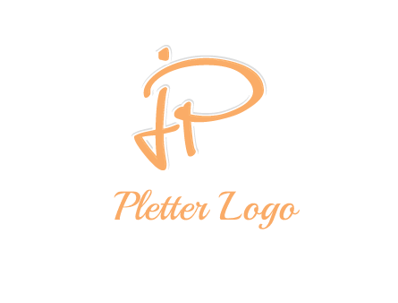 abstract letter JP logo