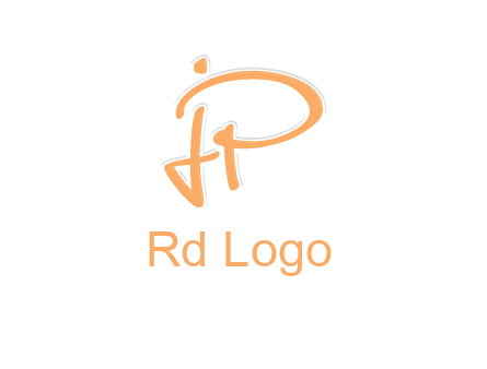 abstract letter JP logo