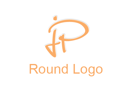 abstract letter JP logo