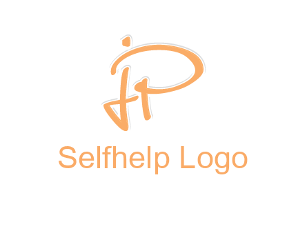 abstract letter JP logo