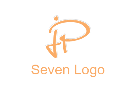 abstract letter JP logo