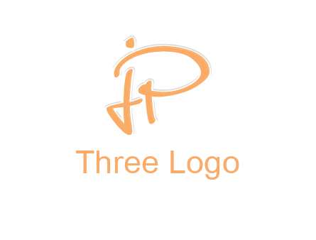 abstract letter JP logo