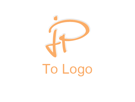 abstract letter JP logo