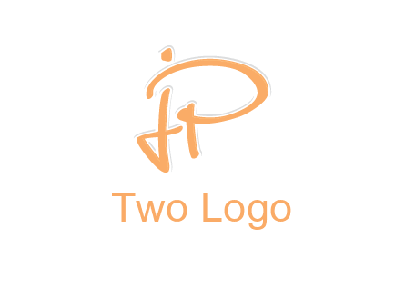 abstract letter JP logo