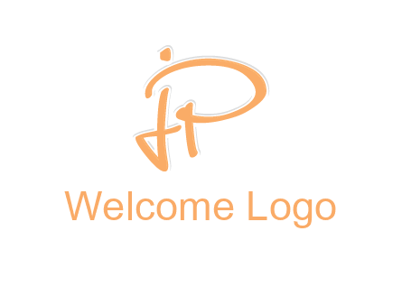 abstract letter JP logo
