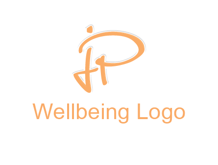 abstract letter JP logo