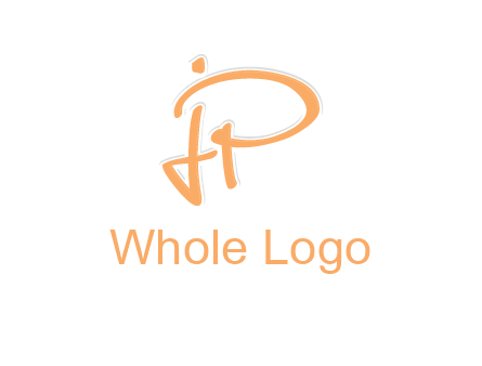 abstract letter JP logo