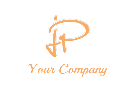 abstract letter JP logo
