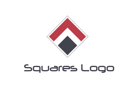 arrow inside rhombus shape forming letter A logo