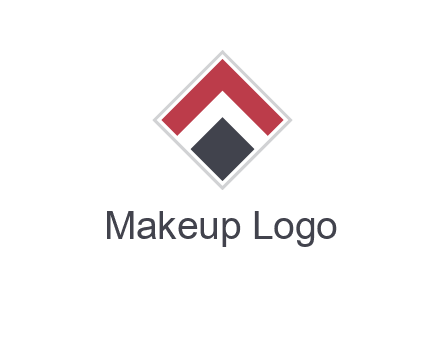arrow inside rhombus shape forming letter A logo