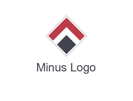 arrow inside rhombus shape forming letter A logo