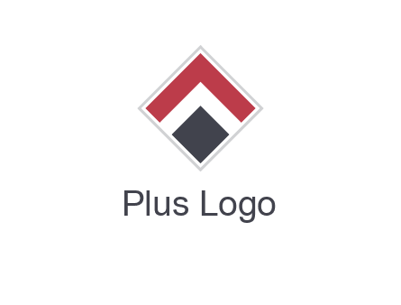 arrow inside rhombus shape forming letter A logo