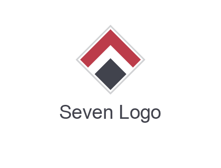 arrow inside rhombus shape forming letter A logo