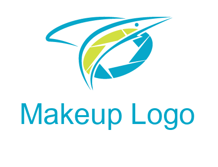 shutter and swoosh fish photography logo