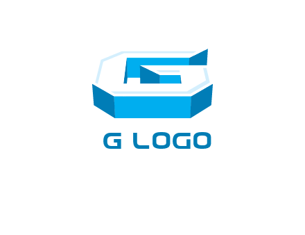 3D letter G logo