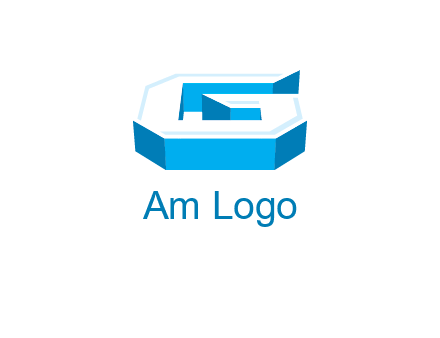 3D letter G logo