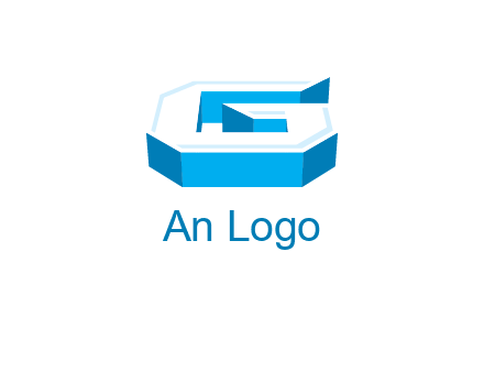 3D letter G logo