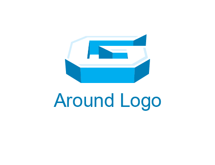 3D letter G logo