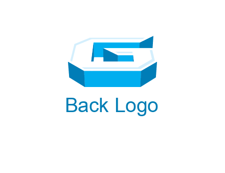3D letter G logo