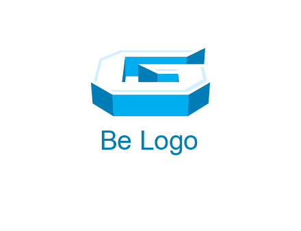 3D letter G logo