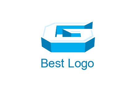 3D letter G logo