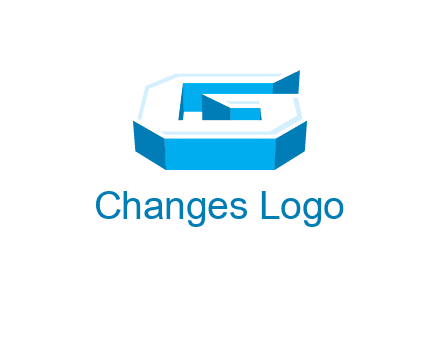 3D letter G logo