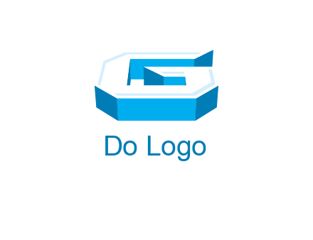 3D letter G logo