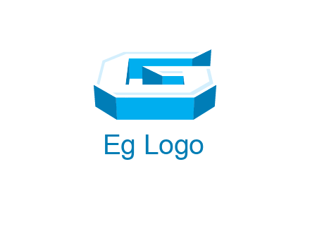 3D letter G logo