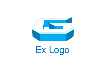 3D letter G logo