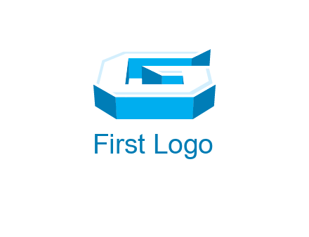 3D letter G logo