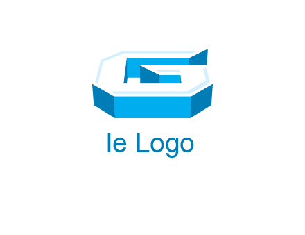 3D letter G logo