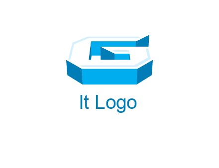 3D letter G logo