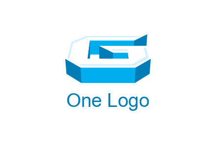 3D letter G logo