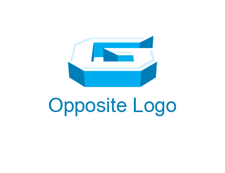 3D letter G logo