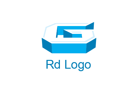 3D letter G logo