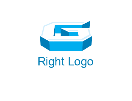 3D letter G logo