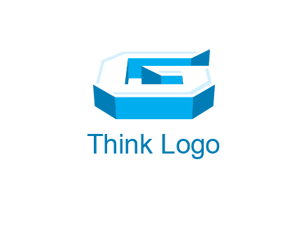 3D letter G logo
