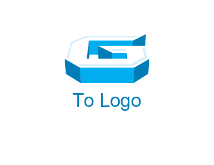 3D letter G logo