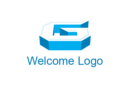 3D letter G logo