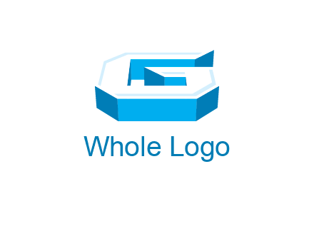 3D letter G logo