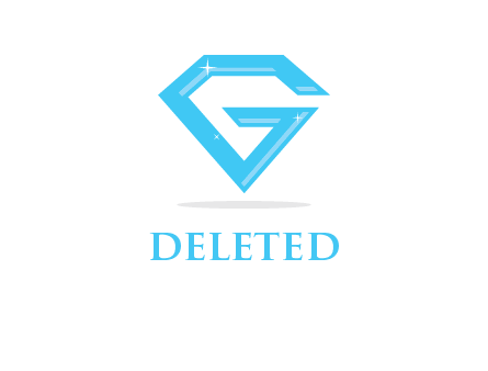 letter G forming diamond shape logo