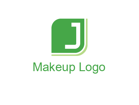 letter J inside abstract leaf logo