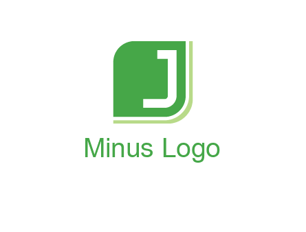 letter J inside abstract leaf logo