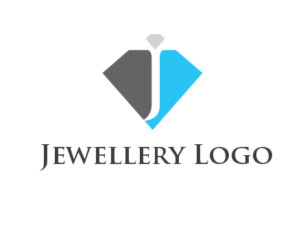 letter j inside diamond shape logo