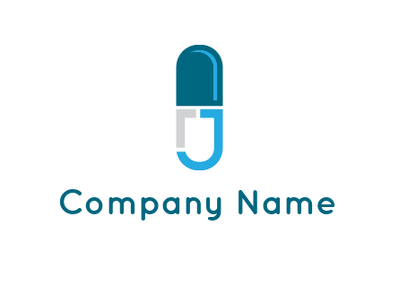 letter j incorporated with capsule logo