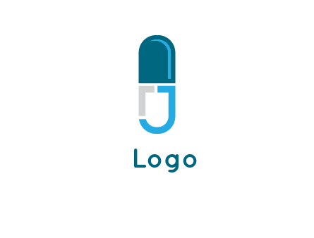 letter j incorporated with capsule logo