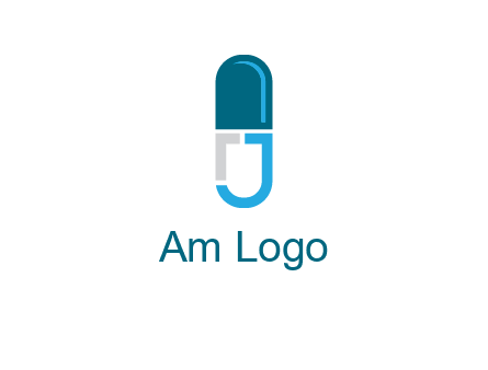 letter j incorporated with capsule logo
