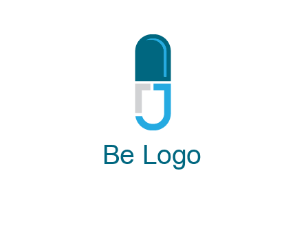 letter j incorporated with capsule logo