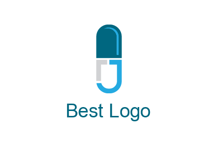 letter j incorporated with capsule logo