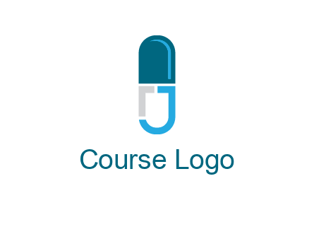 letter j incorporated with capsule logo